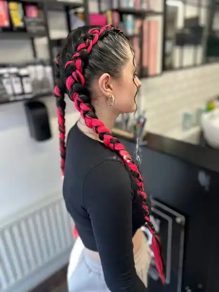 Colourful braiding